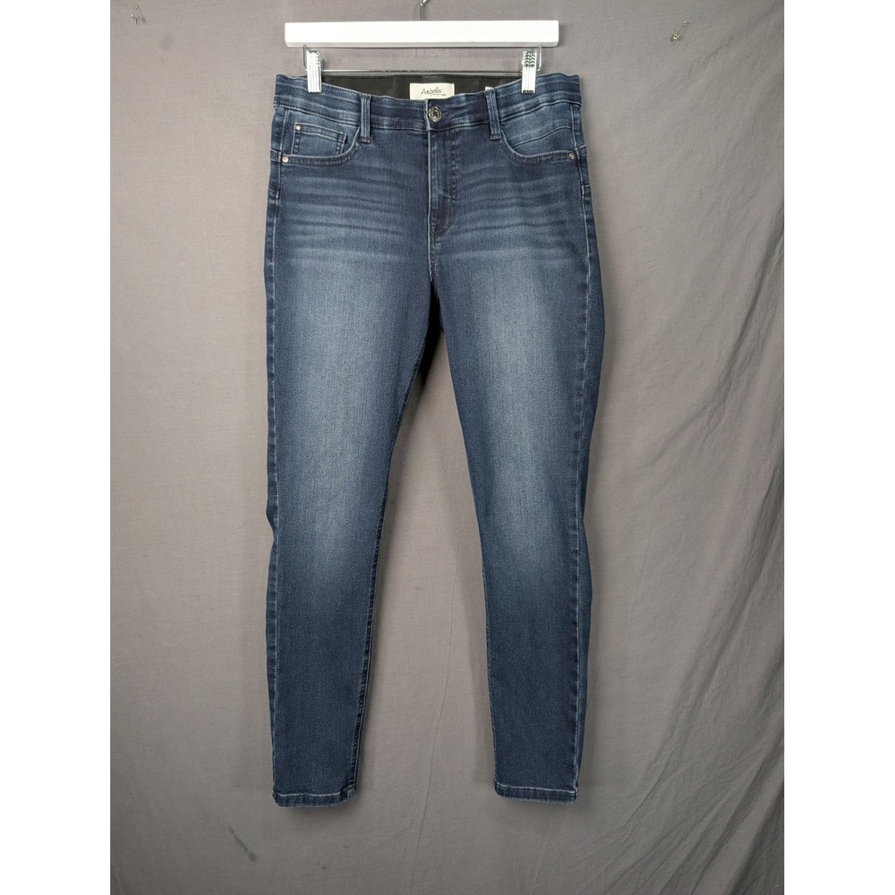 Angels Forever Young Skinny Jeans Womens 10 Blue Denim Mid Rise Stretch 7045